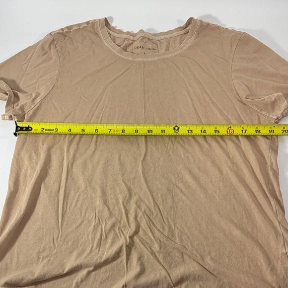 Dear John Women's Beige Short Sleeve Tee - Picture 4 of 5